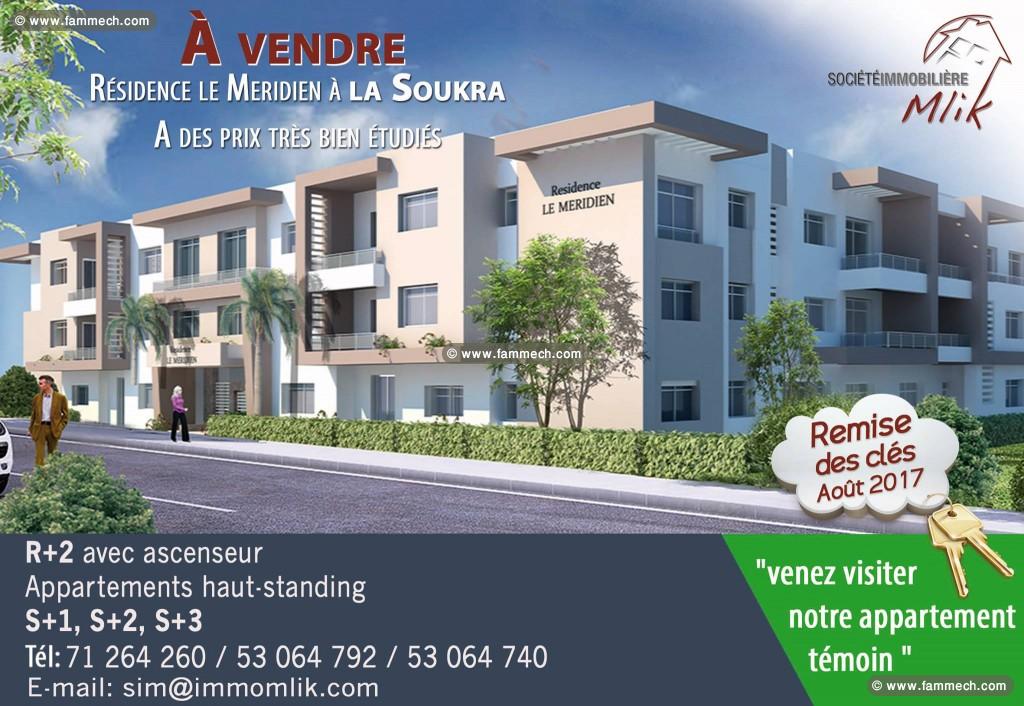 Superbe Appartement S3 à la soukra