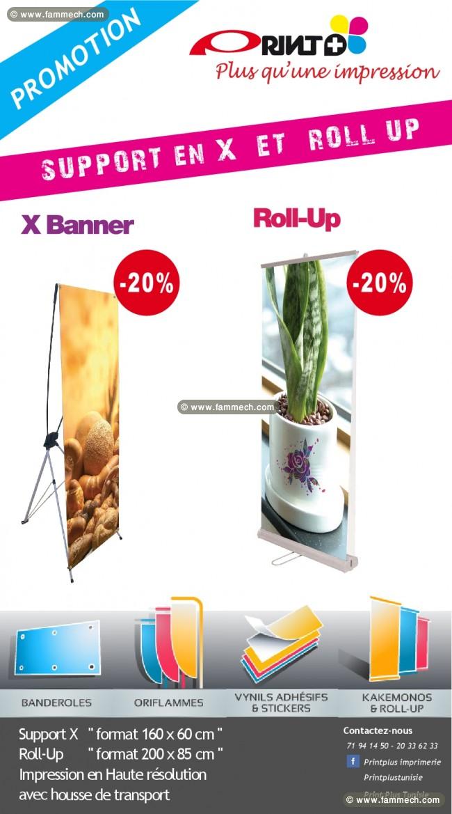 Support en X et Roll Up