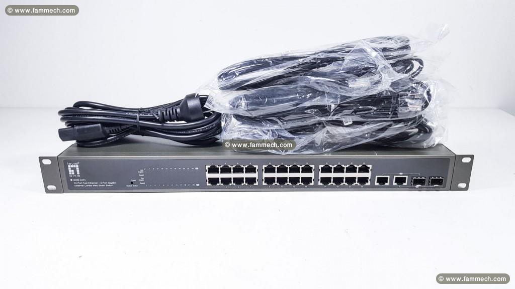 Switch Level One 24 ports + 2 ports Gigabit