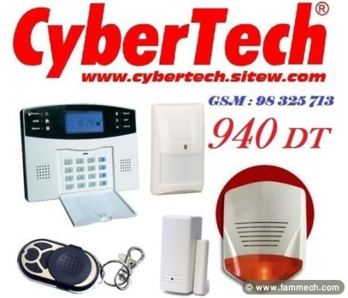 Systeme alarme sans fil avec GSM