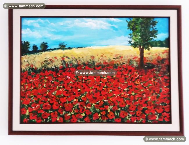 Tableau acrylique et a l'huile