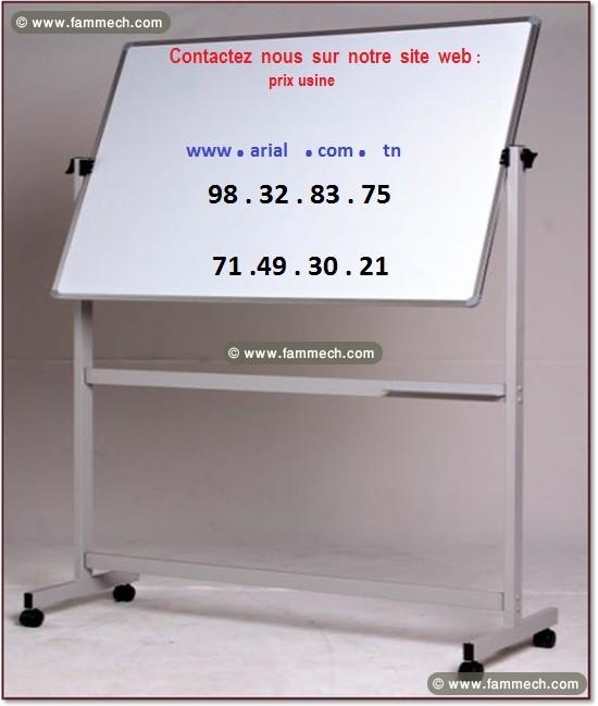 Tableau blanc magnétique sur trépied 1.00x0.70