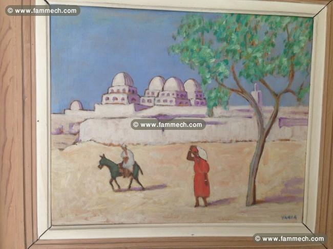 TABLEAU DU GRAND PEINTRE TUNISIEN YAHIA TURKI