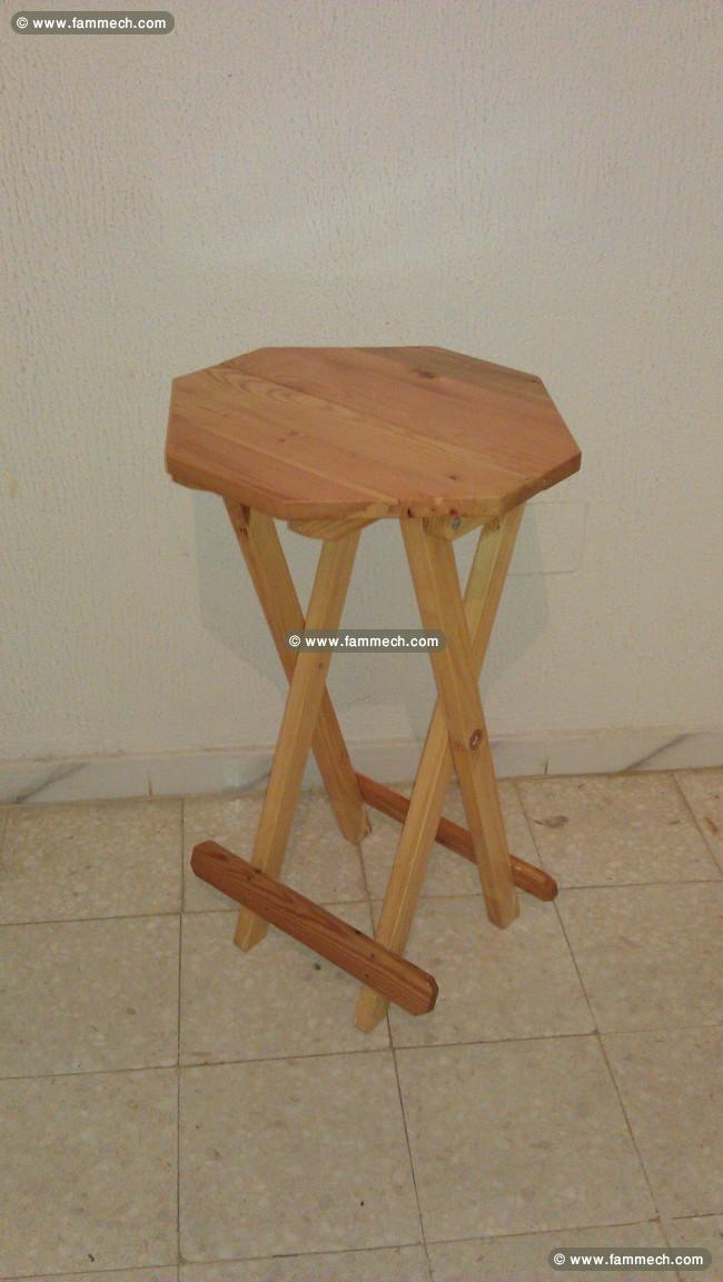 tabouret et tables pliable