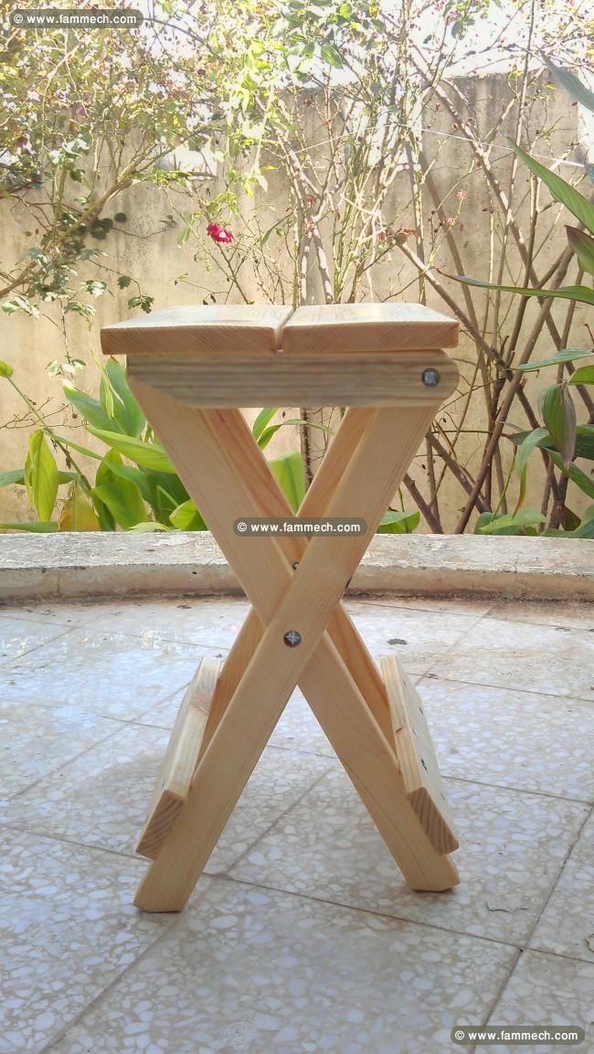 tabouret et tables pliable