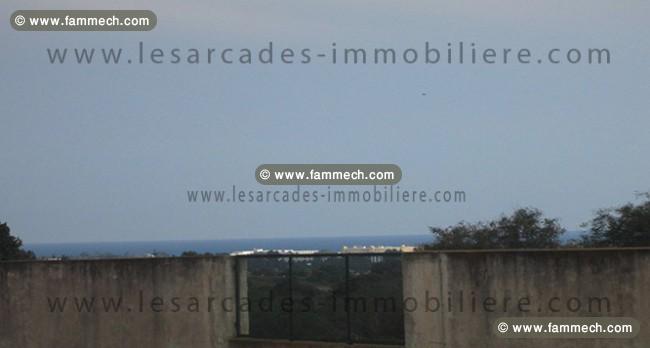 Terrain 300m² en face golf à hammamet 