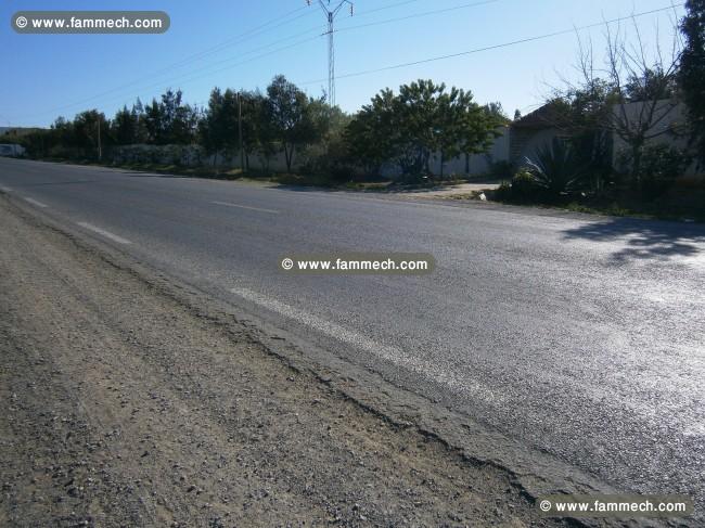 Terrain 500m2 sur route sidi jedidi hammamet