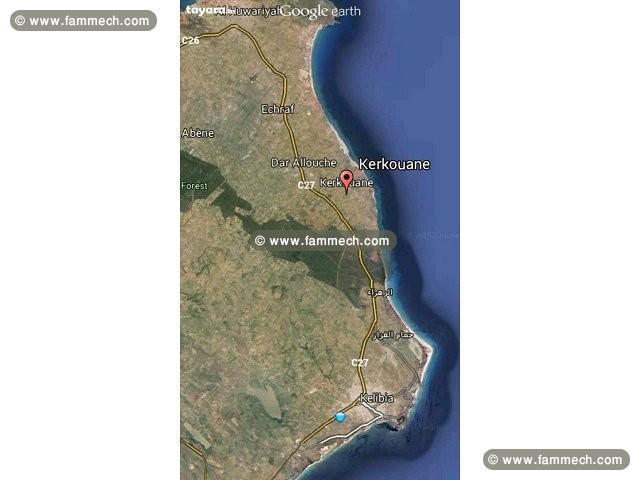 Terrain à kerkouane-kélibia très proche de la mer