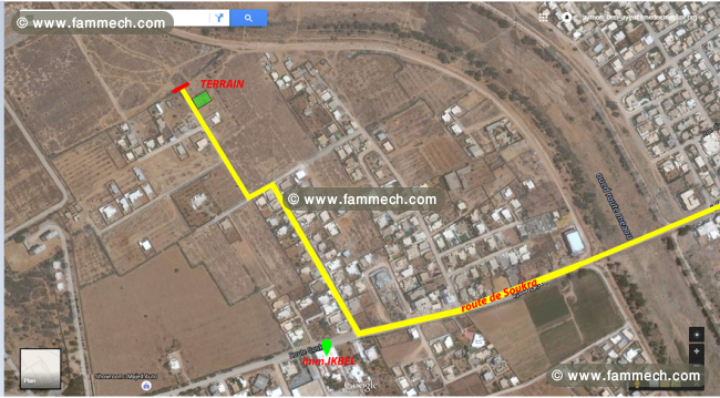 Terrain à Soukra km 4.5 , 539 m2