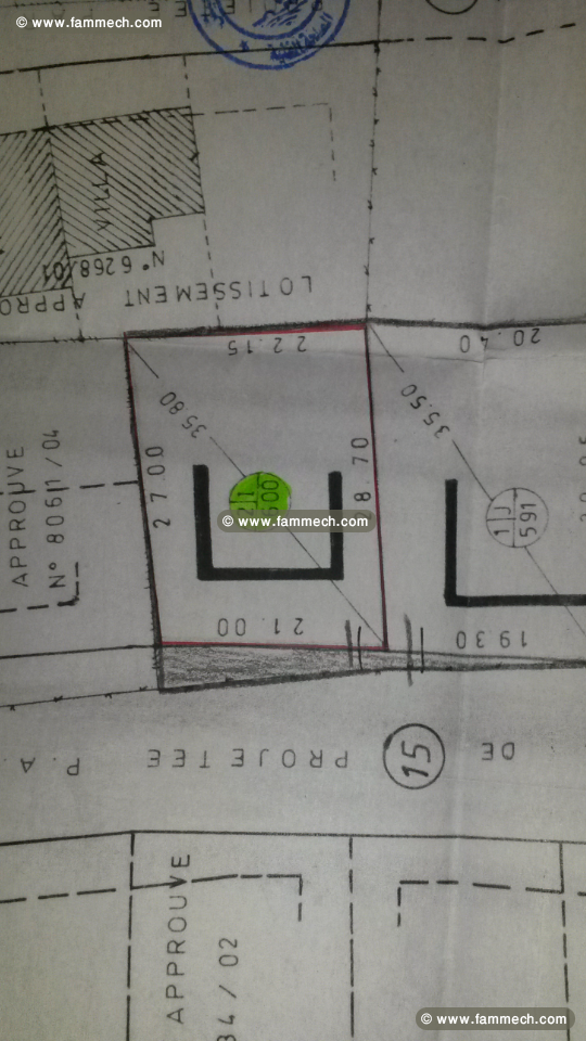 terrain a vendre 600 m
