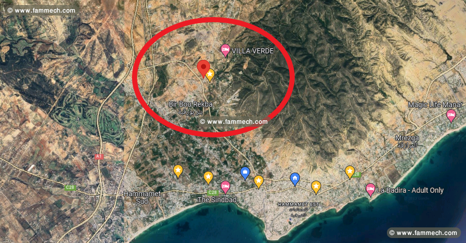Terrain à vendre à Birbouregba Hammamet 3M760