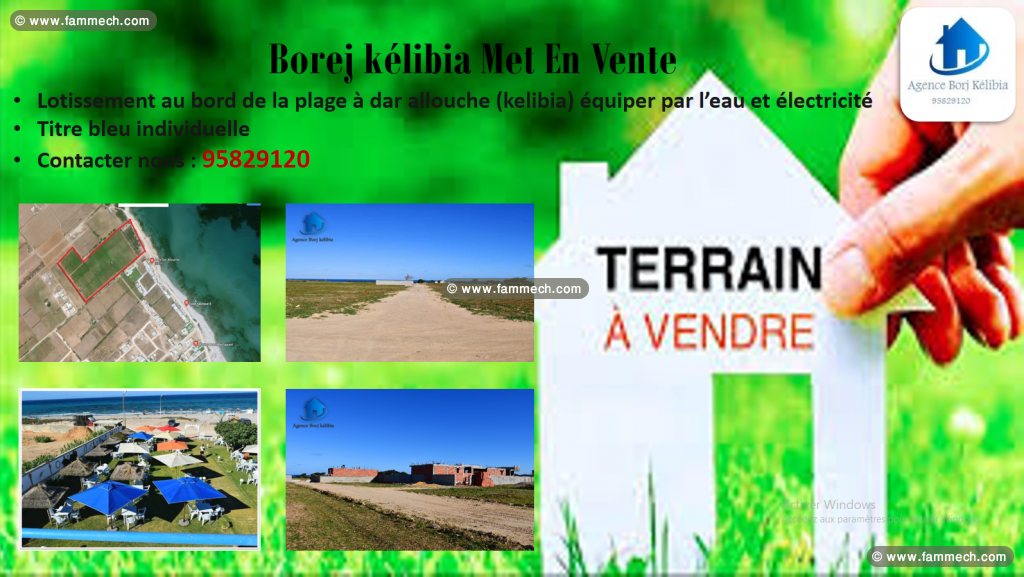 Terrain à vendre a plade dar allouche 95829120