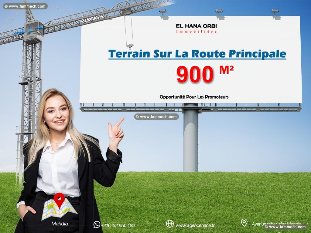 Terrain À Vendre sur la route principale à hiboune