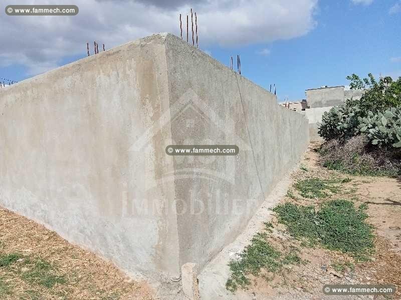 Terrain clôturé de 687 m² à vendre à Hammamet Sud 