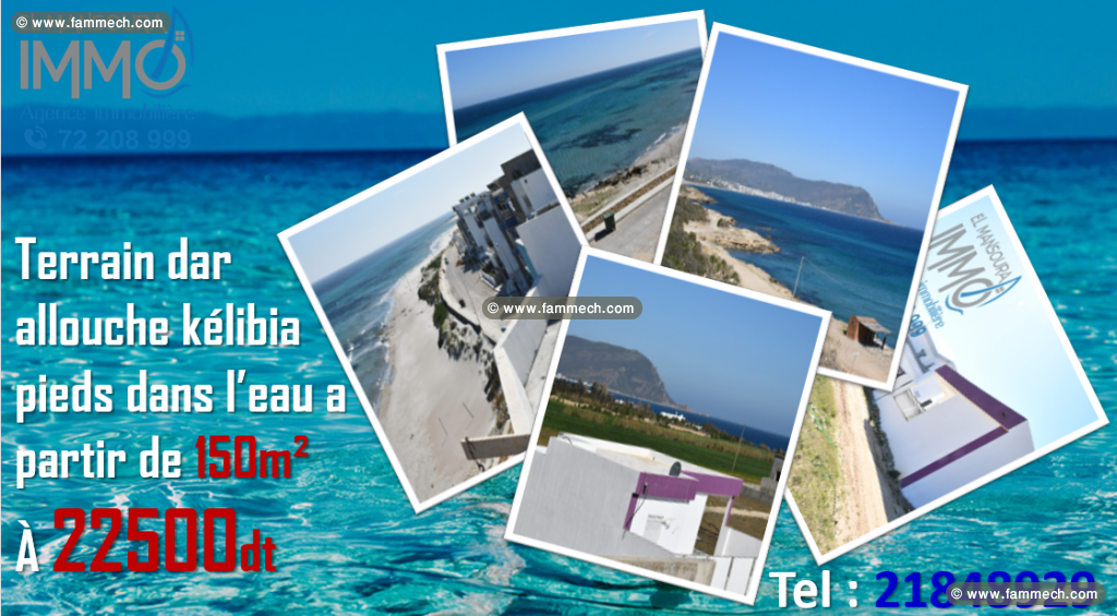 terrain front sur mer