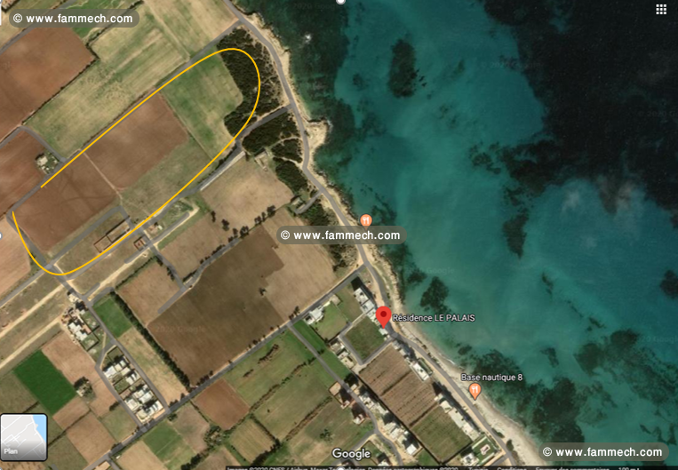 terrain front sur mer