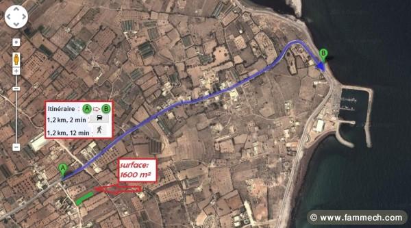 Terrain nu à dimes à 1000m a peut pr