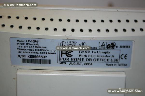 TVS Moniteur TFT LCD LP-10R01