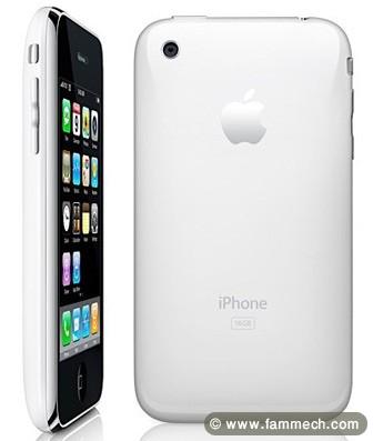 un iPhone à vendre 3gs 32g blanc en bonne etat