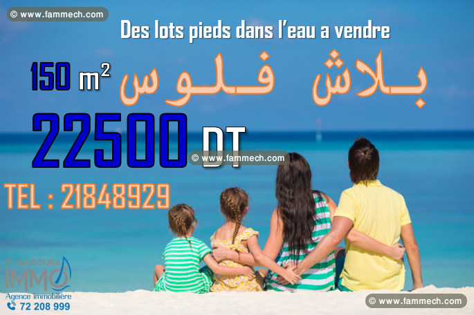 un super lotissement pieds dans l'eau