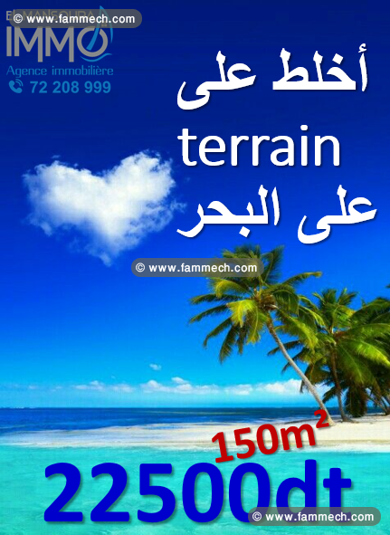 un terrain a plage dar alouche kelibia