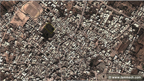 Un terrain à Touza région Monastir 4000m²