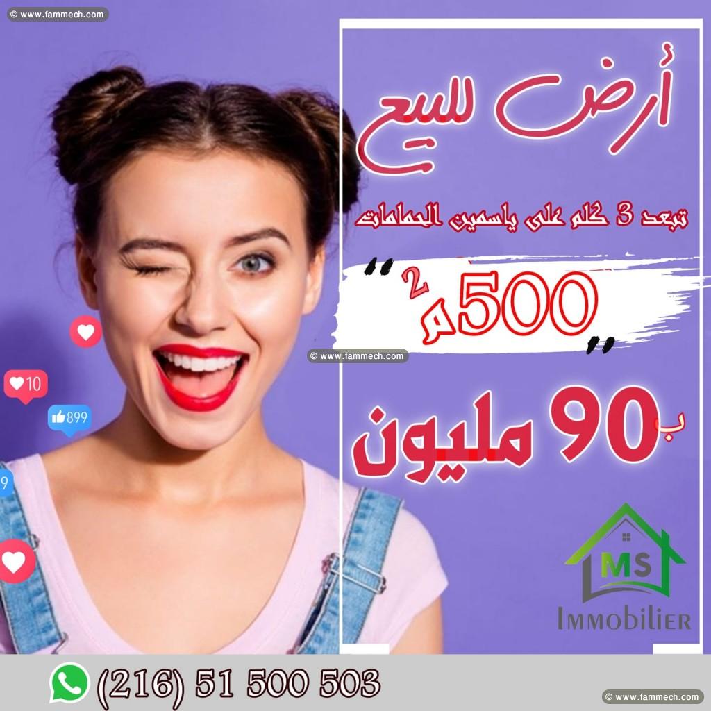 Un terrain de 500 m² à vendre à Hammamet  51355351