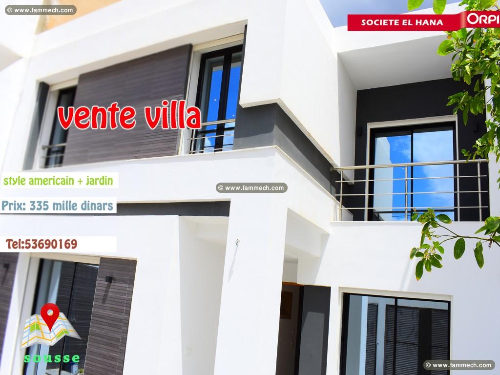 vendre villa style américain neuf 