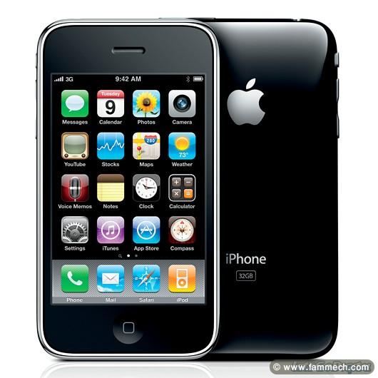 vente iPhone 3G noir