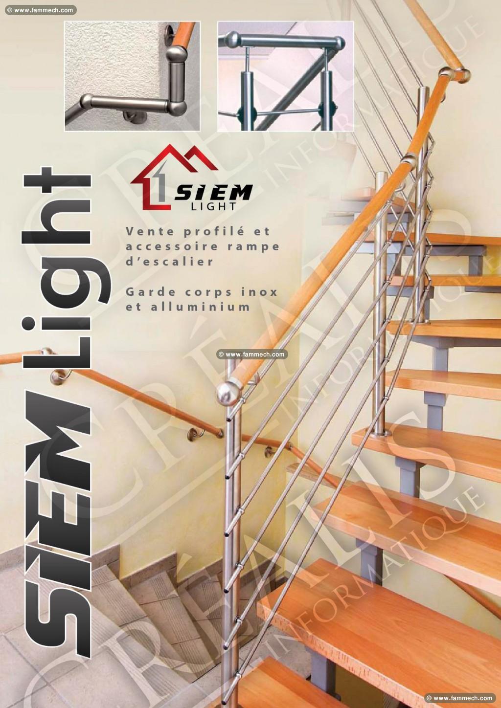 vente profilé et accessoire rampe d'escalier 
