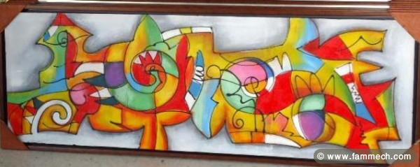 Vente tableau abstrait importe gros et details