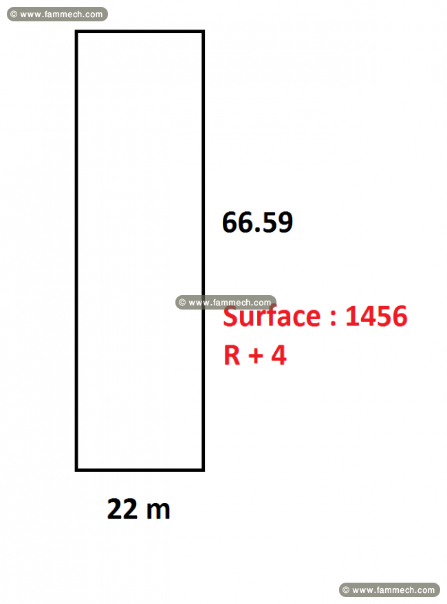 Vente terrain pour immeuble Rte Bouzaien km 6