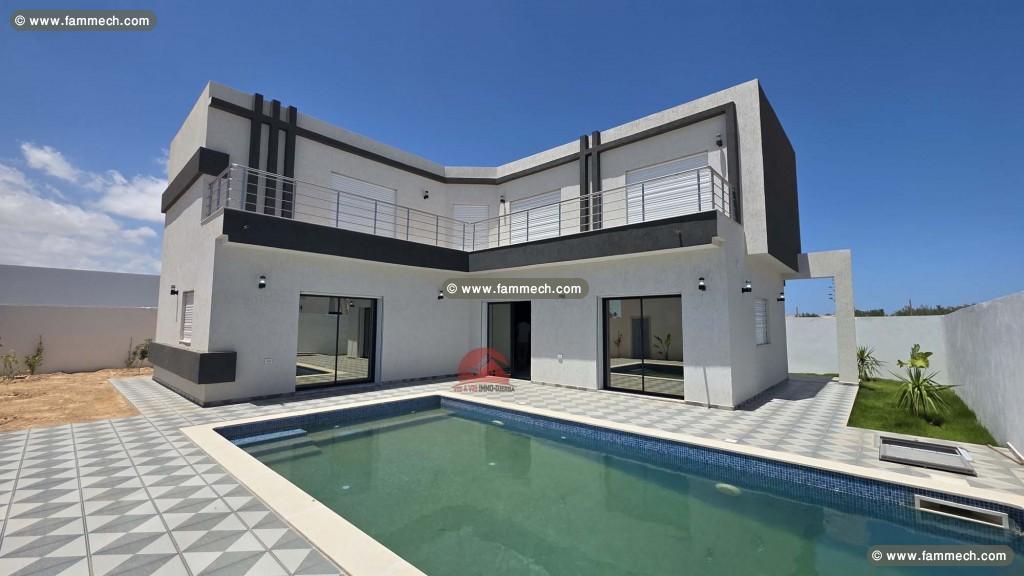 VILLA NEUVE-TITRE BLEU-A DJERBA ZA - RÉF V714
