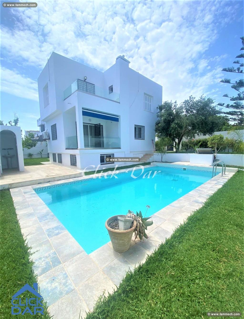 Villa S+3 avec piscine à Hammamet Nord