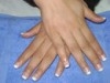 Pose faux ongles avec french permanente