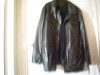 blouson semi-cuir marron taille 52