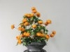 arbuste et bouquet de fleur artificielle 