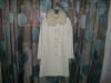 MANTEAU CACHEMIRE BLANC AVEC FORURE DU LAPIN 