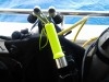Lampe LED de sous la mer et chasse dans la foret