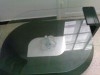 Table basse noire en bois