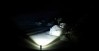 Lampe LED de sous la mer et chasse dans la foret 