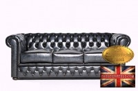 Original canapé Chesterfield Antique bleu