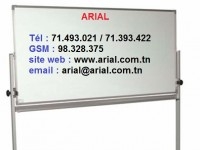 tableau blanc magnétique fixe sur pied