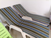 3 FAUTEUILS TRANSAT RELAX AVEC MATELAS 