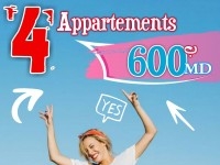 4 appartements de style S+2 à vendre à 600 MD 