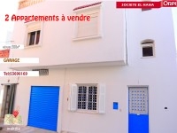 à vendre deux appartements avec garage à ezzahra 