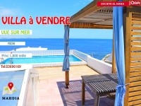 A vendre superbe villa vue sur mer avec piscine 