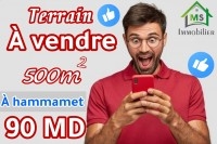 à vendre un terrain à HAMMAMET 51333131