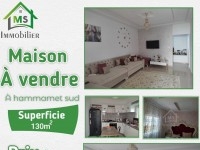 à vendre une maison à HAMMAMET SUD 51333131