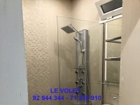 Cabine de douche en verre securit personnalisée